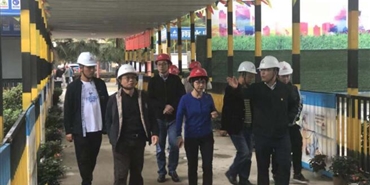 兴城千亿体育(中国区)集团官方网站到青白江梧桐屿项目开展安全生产综合检查